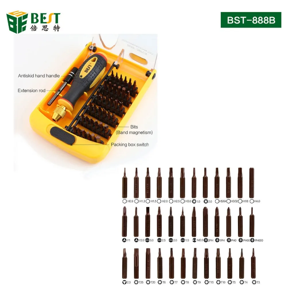 BES 38 in 1 Precision Screwdriver Set Disassemble For Tablets Phone Computer Laptop PC Watch Mini Electronic Repair Tools Kit