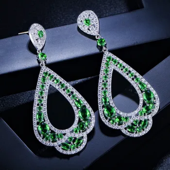 

Bilincolor trendy fashion big luxury wedding bridal earring for women