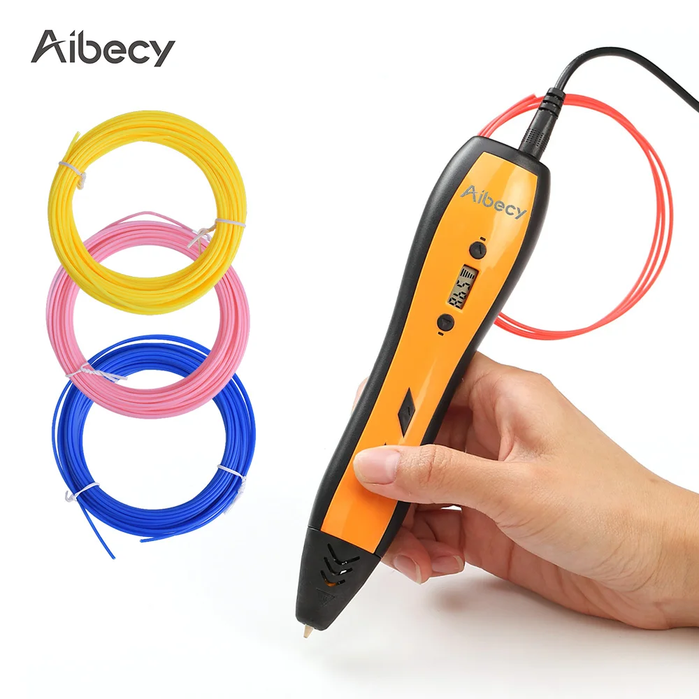 Ручка Aibecy для 3d печати ЖК дисплей работа с нитью ABS PLA детей художественное