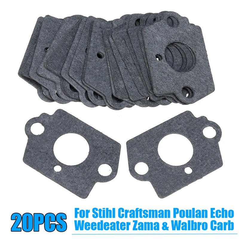 

Rebuild Carburetor Gaskets For Stihl Craftsman Poulan Zama Walbro 20Pcs Set Motorcycle Accessories Kit Durable