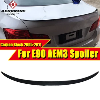 

E90 Spoiler Rear Diffuser Trunk Lip Wing M3 Style Carbon Fiber For 3 series 320i 325i 330i 320d 335i Trunk Spoilers wings 05-11