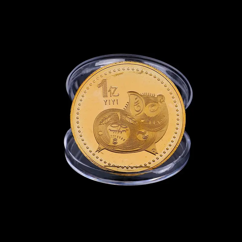 2019 Pig Souvenir Coin Gold plated Chinese Zodiac Commemorative Coin Lucky s!