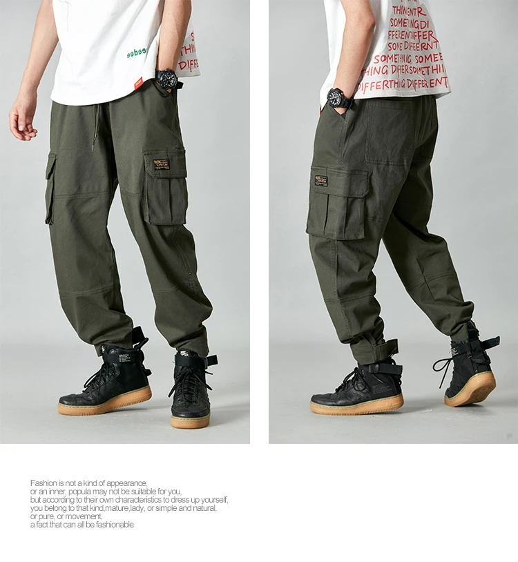 Мужские джоггеры Штаны army green high street Повседневные штаны Свободные камуфляж в стиле хип-хоп Штаны брюки-карго Брюки для уличных танцев модные