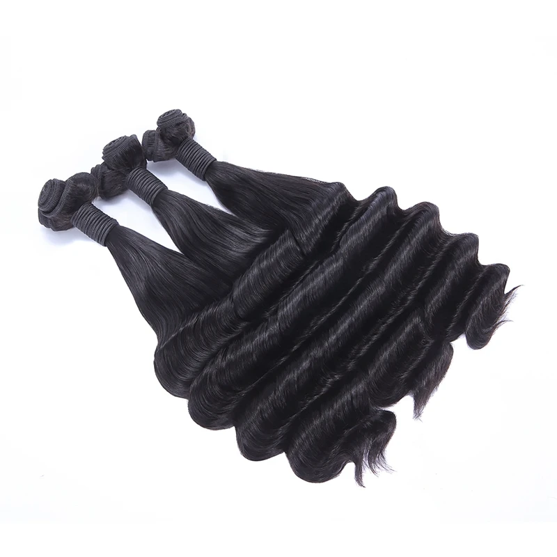 Hot Beauty Hair Funmi Half Ocean Wave Brazilian Virgin Hair Tissage Cheveux Humain One Bundles Can Buy 3 or 4 Can Be Dyed Hair Extension (1)