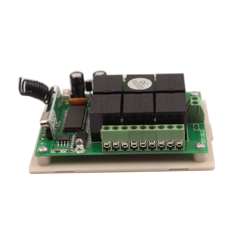 DC 12V Relay 6CH wireless RF Remote Control Switch Transmitter+Receiver Board-5