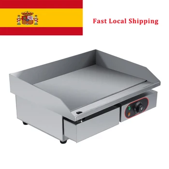 

220~240V Commercial Electric Countertop Griddle Stainless Steel Electric Griddle Countertop Hot Plate Commercial BBQ Grill