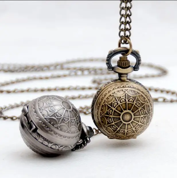 Античные золотые кварцевые карманные часы Snitch Quidditch Гарри Поттер Fob часы ожерелье для мужчин и женщин подарок Прямая