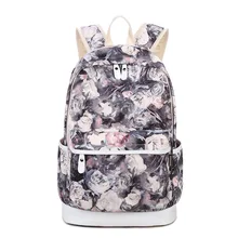 Winner marca única mochila impresión floral de las mujeres mochilas mochila de lona mochila para las niñas mochila informal