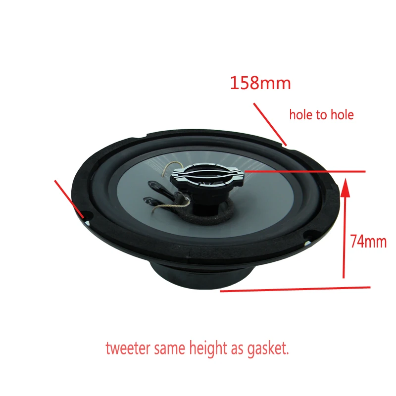 

I Key Buy Car Coaxial Speakers 2 Way 6.5inch Auto Vehicle Parlentes Full Range 300W 4 Ohm Tweeter Speaker Free Shipping