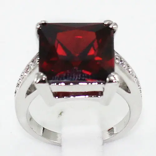wan+++ shipping&gt &gt&gt&gtBeautiful! Red Zircon Crystal Ring size: 7.8.9 | Украшения и аксессуары