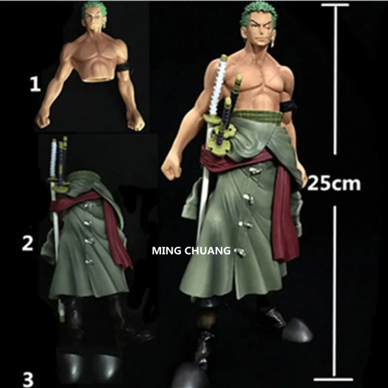 ONE-PIECE-Roronoa-Zoro-Monkey-D-Luffy-The-straw-hat-Pirates-Swordman-Eiichiro-Oda-PVC-Action (2)