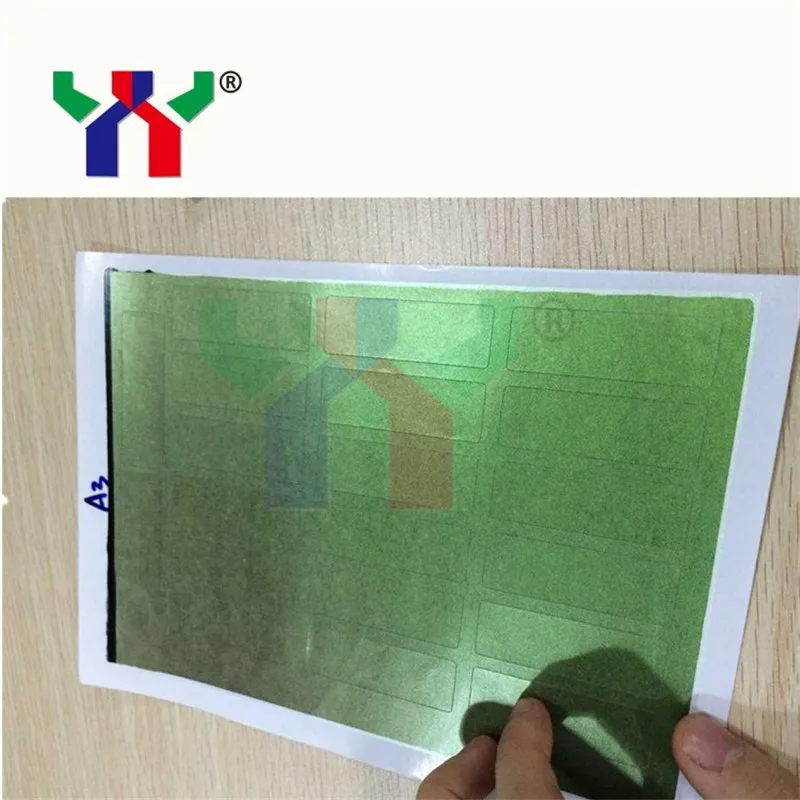 A3 Green change to Orange, Color change another color ink,Optical Variable Silk Screen printing