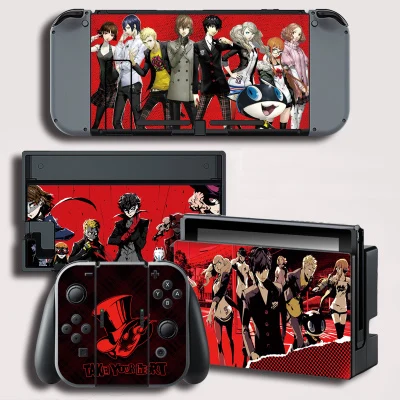 Виниловая наклейка на экран для Persona Skins, защитная наклейка s для shand Switch NS, консоль+ контроллер+ подставка, наклейка, игровая пленка PS5 - Цвет: 03661 Persona P5