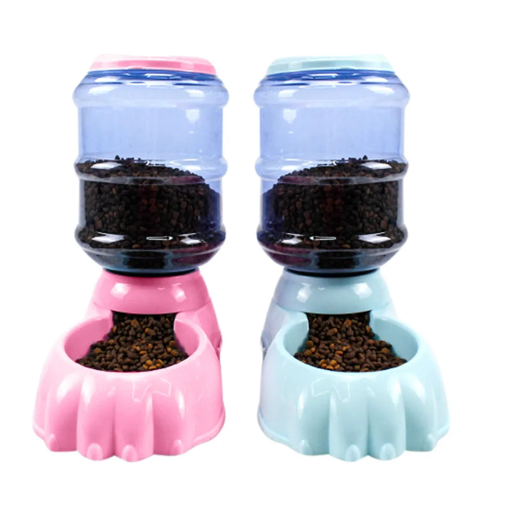 

Transer Automatic Pet Food Dispenser Dog Cat Blue Feeder Food Bowl Dish 3.8L New Pet Supplies 19 Jan10 P40