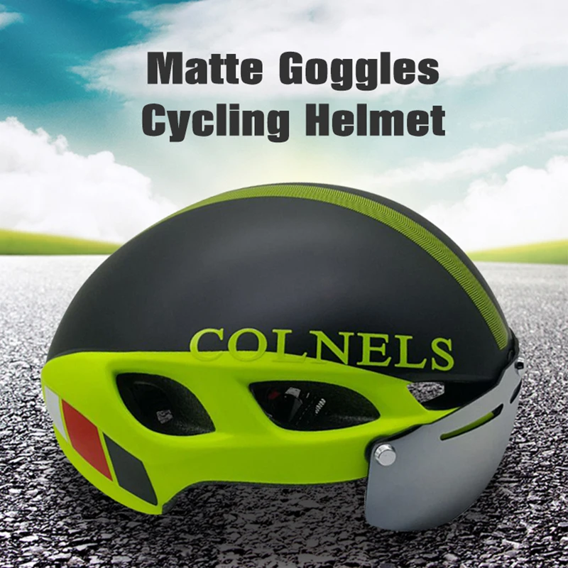 

Adult Bicycle Helmet Matte Goggles Cycling Helmet Ultralight Integrally-molded Bike Helmet C580