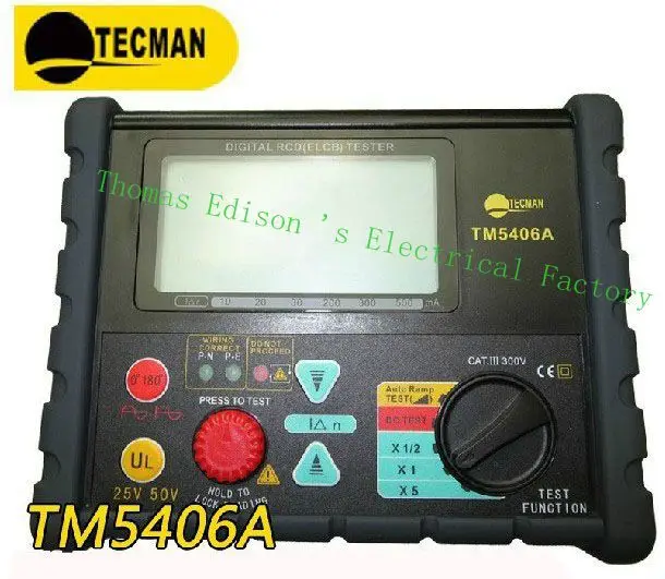 

TECMAN genuine digital Leakage protection switch tester TM5406A meter