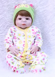 23 дюймов NPKCOLLECTION Полный Силиконовые Винил Reborn Baby girl куклы брендовые Детские игрушки подарок купаться модные bonecas детские подарки на день