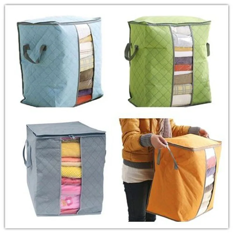 

Urijk 48x50x28cm Bedding Storage Bag clothes Home Storage Foldable Bag Moisture-proof Pillows Quilt Organizer Bag container