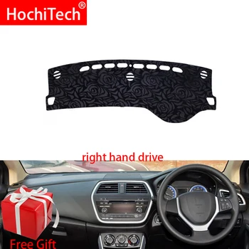 

Rose Pattern Non-slip Dashmat Dash Mat Dashboard Cover Pad Cover Carpet Car Sticker for SUZUKI S.cross 2014-2015 Car Styling
