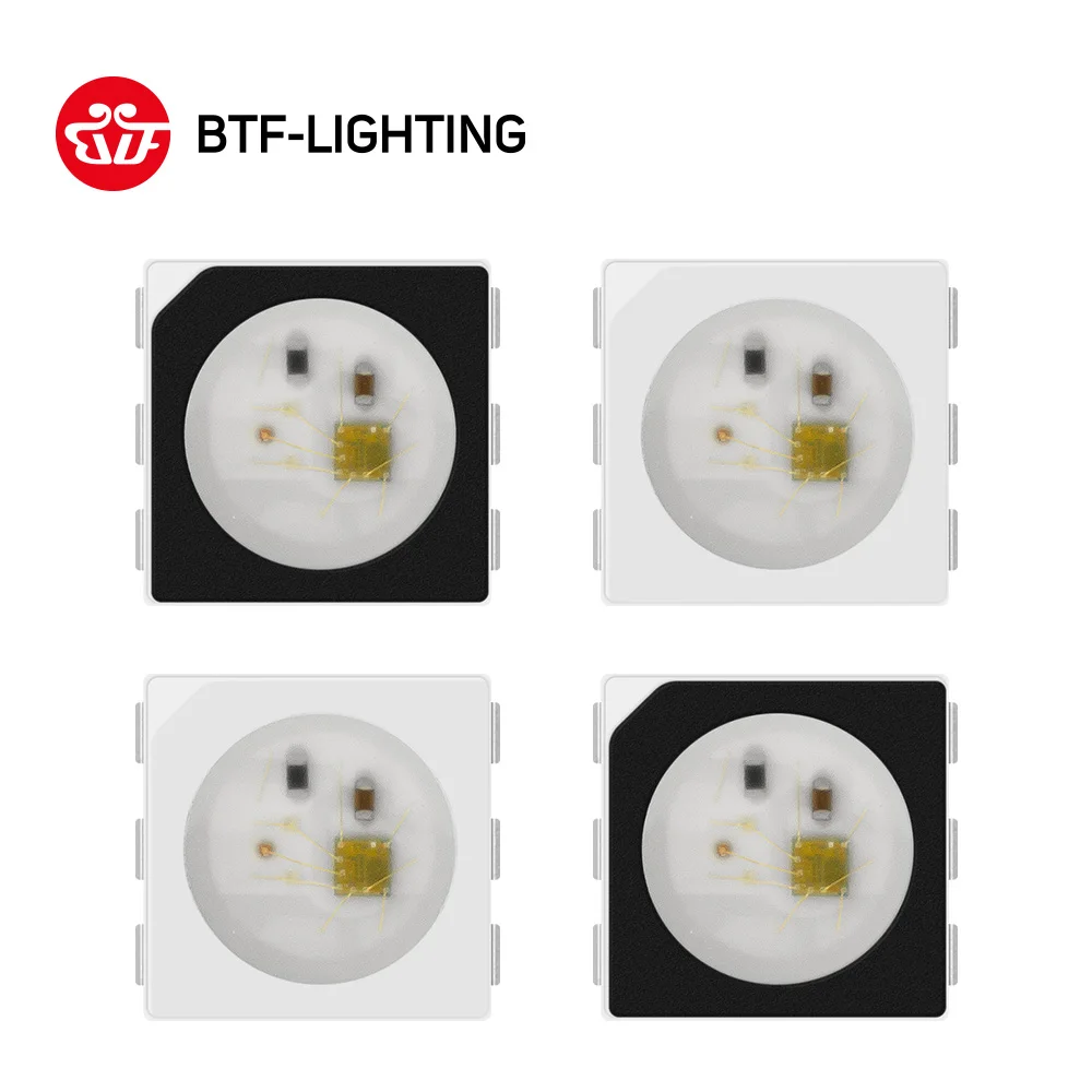 10 ~ 1000 шт WS2813 (6 контактов) двойной сигнал 5050 SMD Черный/Белый версия индивидуально