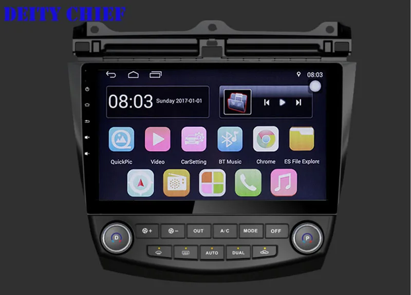 Sale Android   1024*600 Quad core 10.1" Car radio GPS Navigation for HONDA Accord 7 2003-2007 1
