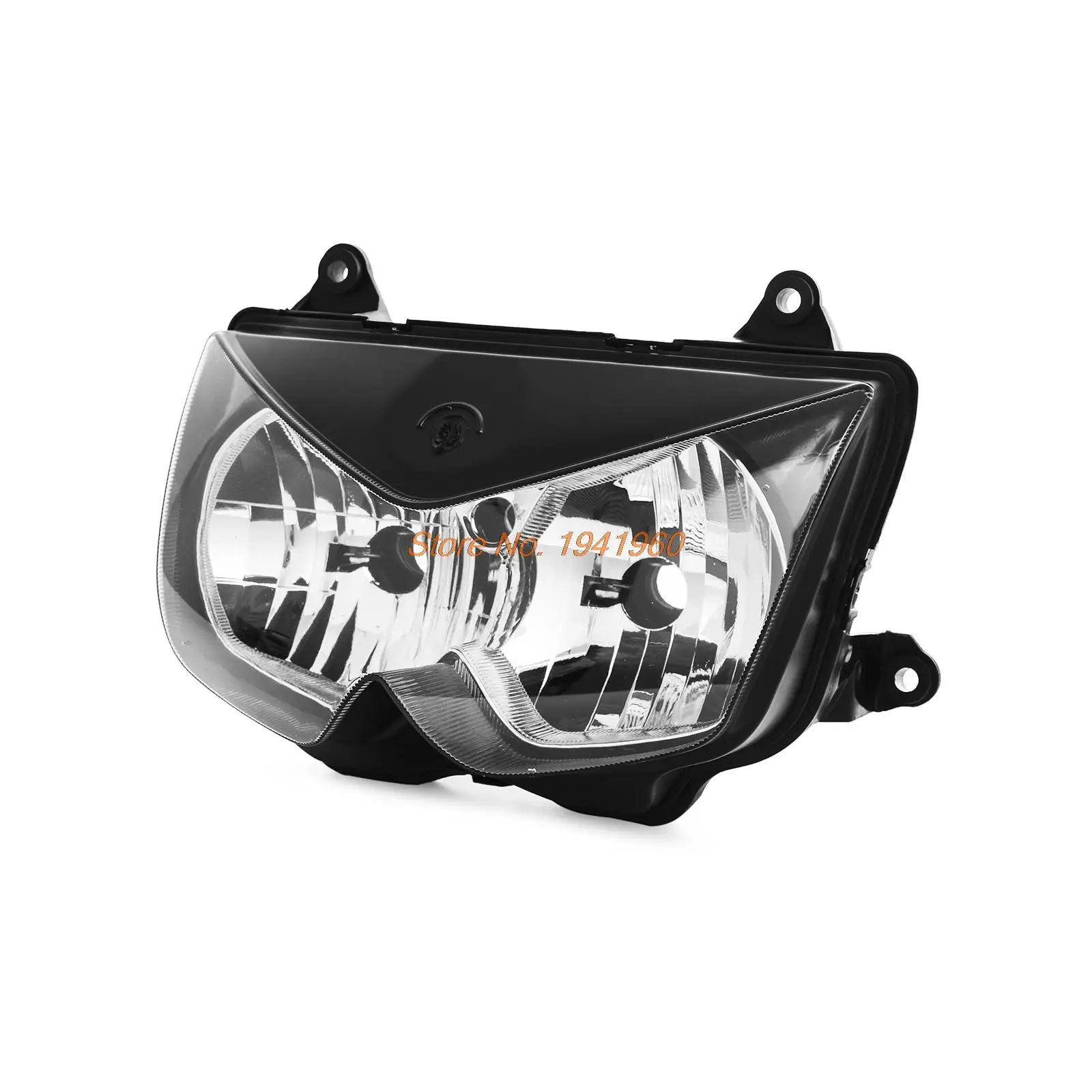 Motorcycle Clear Lens Headlamp Headlight Assembly Kit For Kawasaki Ninja 650R ER 6F 2006 2007