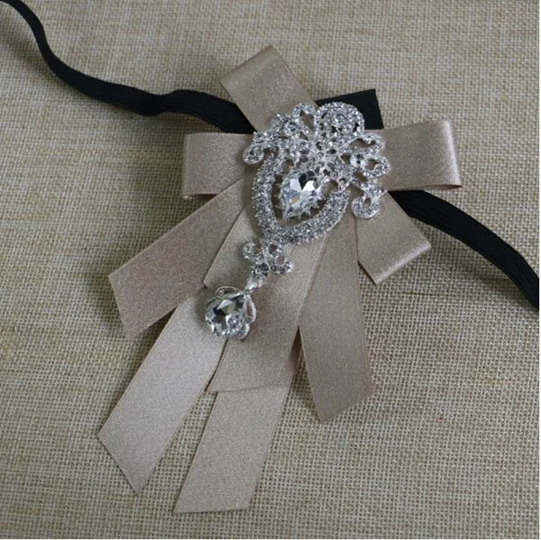 Роскошный Свадебный галстук-бабочка для жениха, модная лента с бриллиантами, галстуки-бабочки для свадебной вечеринки