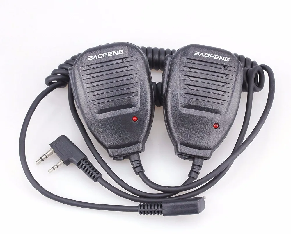 2 шт. BAOFENG динамик микрофон для UV-5R 5RA 5RB 5RC 5RD 5RE 5REPLUS 3R + BF-F8 BF-F9 | Мобильные телефоны и