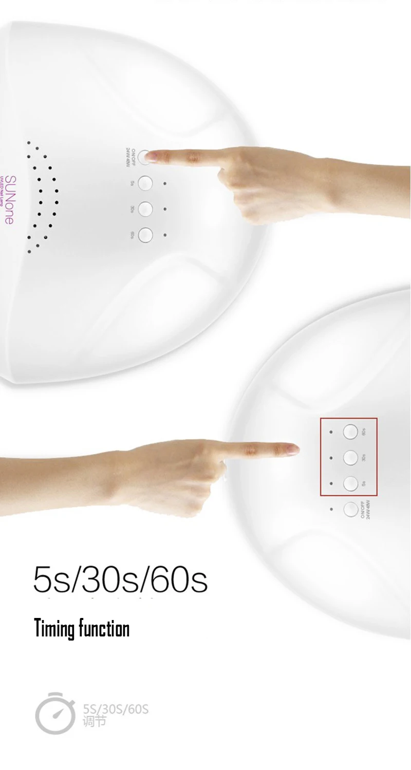 SUNUV 48W SUNONE Professional LED UV Nail Lamp Nail Light Nail Dryer Manicure Gel Varnish Drying For Nail Gel Polish Curing-9