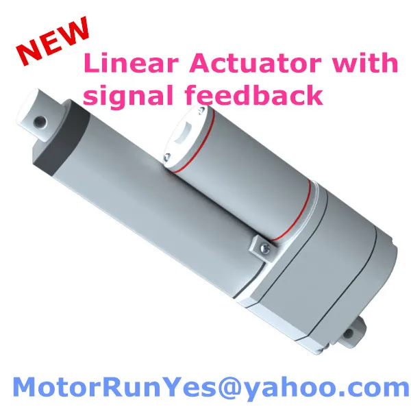 

400mm stroke 12V 24V DC 900N=90KG=198LBS load mini electric linear actuator with potentiometer signal feedback