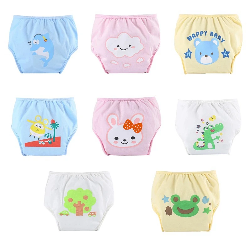 Для малышей многоразовые многоразовый тканевый подгузник детский подгузник с мультяшными изображениями крышка Подгузники