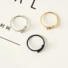 Трендовые Регулируемые кольца из нержавеющей стали для женщин, геометрическое серебряное простое сферическое кольцо с крестом