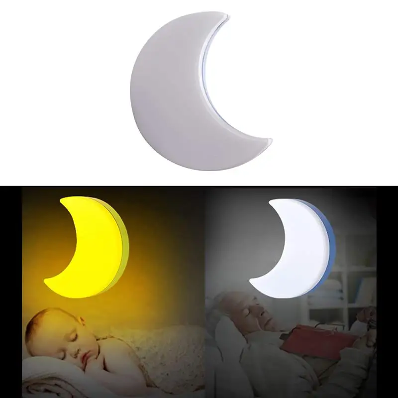 

Sensor Control Mini Moon Shape LED Night Light for Dark Night Children Bedroom Bedside Lamp EU Plug Baby Sleeping Light
