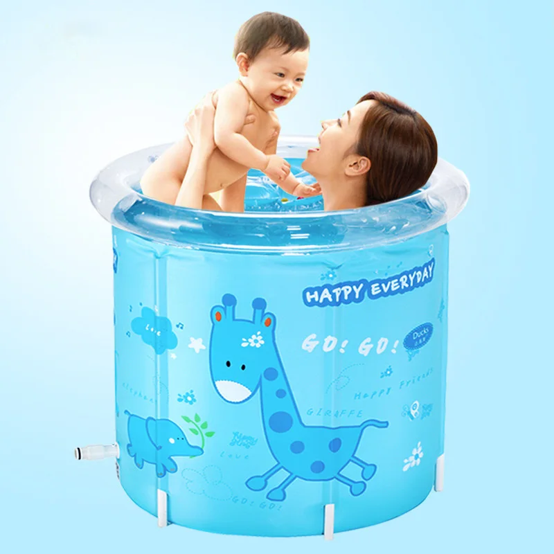 Folding Tub Bath Bucket Adult Bathtub Inflatable Bathtub Plastic Child Bath Bucket Bath