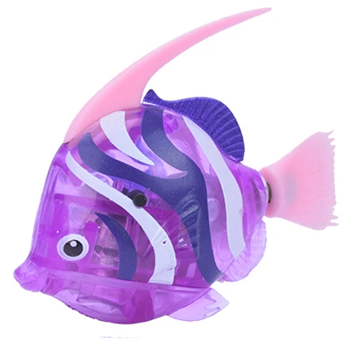 [Магазин MPK], рыба на батарейках, игрушка кошка рыба - Цвет: Angelfish Purple