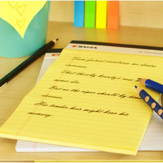 a4 memo pad notepad usa style legal pad 50 sheets 2pcs notebook