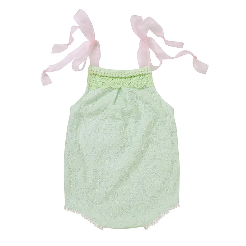 Baby Bodysuits Newborn Toddler Baby Girls Floral Lace Bodysuit Summer Sleeveless Girls Clothing