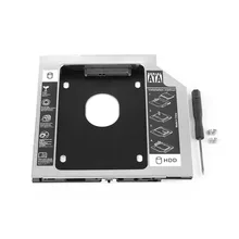 Алюминиевый SATA 2nd HDD SSD жесткий диск Оптический отсек Caddy адаптер с отверткой для iMac ПК ноутбук для SuperDrive 2" 27