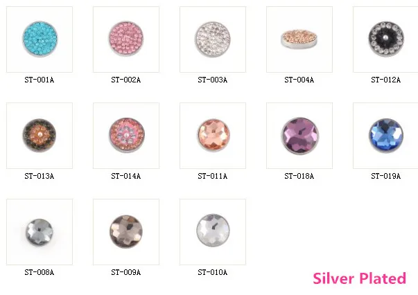 Acero inoxidable Cristal de lujo Cambio pulsera ajuste para 12mm piedra imán 1 piezas Acero inoxidable Cristal de lujo Cambio pulsera ajuste para 12mm piedra imán 1 piezas