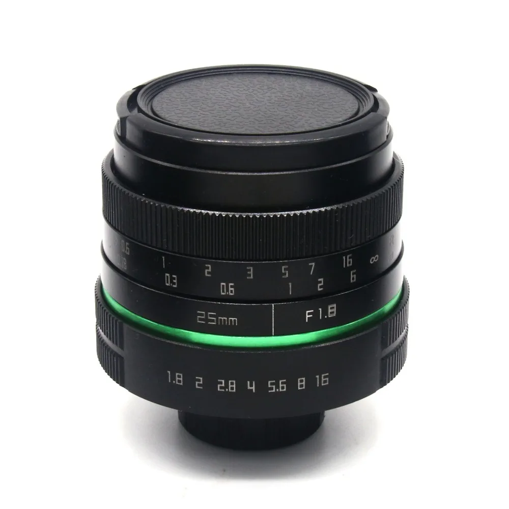 Зеленый круг 25 мм APS-C CCTV камера объектив для sony NEX canon E0SM N1 PQ Panasonic Lumix микро камера+ подарок