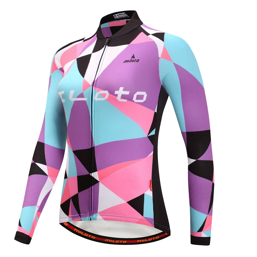 Mtb Mujeres Maillot Ciclismo Jersey Manga Larga Reflectante Señoras Bicicleta Deportes Jerseys