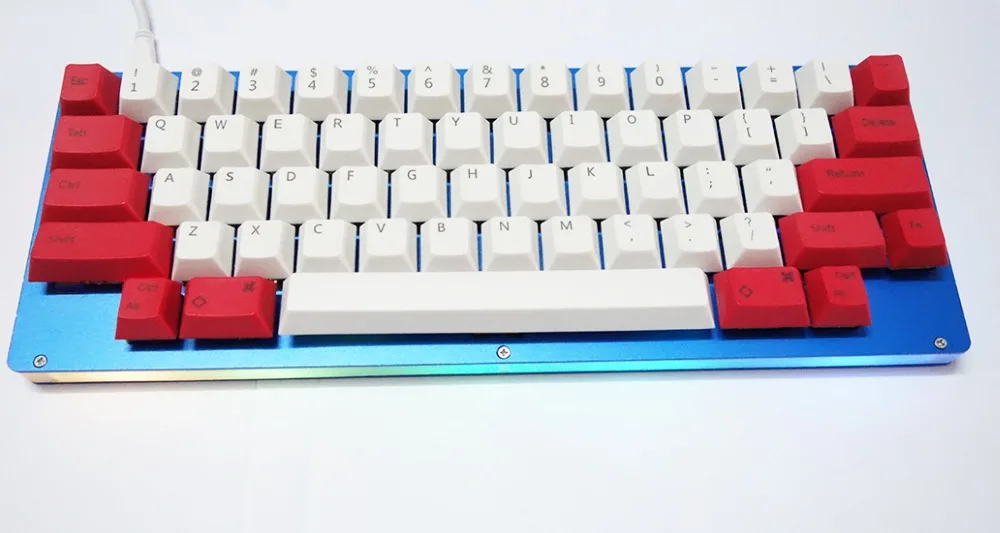 HHKB механическая клавиатура Gateron Cherry MX переключатели ЧПУ Алюминиевый Чехол пластина GH60 PCBA Al Feet USB кабель QMK программируемый