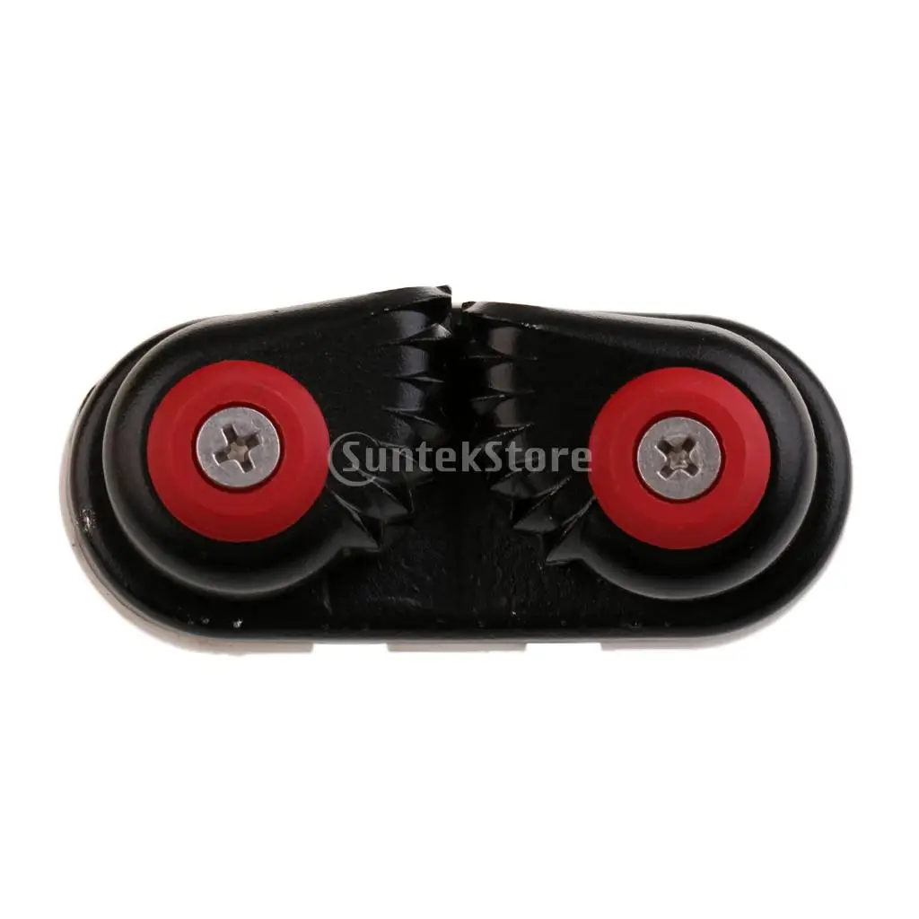 Black Boat Sailing Sailboat Ball Bearing Cam Cleat - ABS Plastic