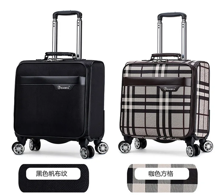 Unisex Business Travel Rolling Luggage Spinner Wheels 18 inch Suitcase Airplane Clothing Carry On Trolley Luggage (17)
