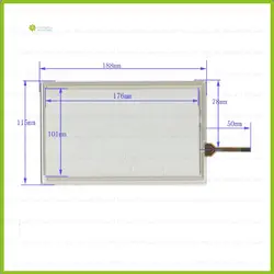 Zhiyusun 2 шт./лот 188*115 8 дюймов 4 Линс Сенсорный экран для GPS 188 мм * 115 мм Датчик Стекло промышленного применения это Совместимость