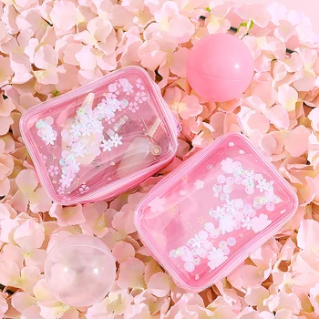 

Waterproof quick-sand cosmetic bag ins wind super fire female net red portable cosmetic storage bag small wash bag makeup bag