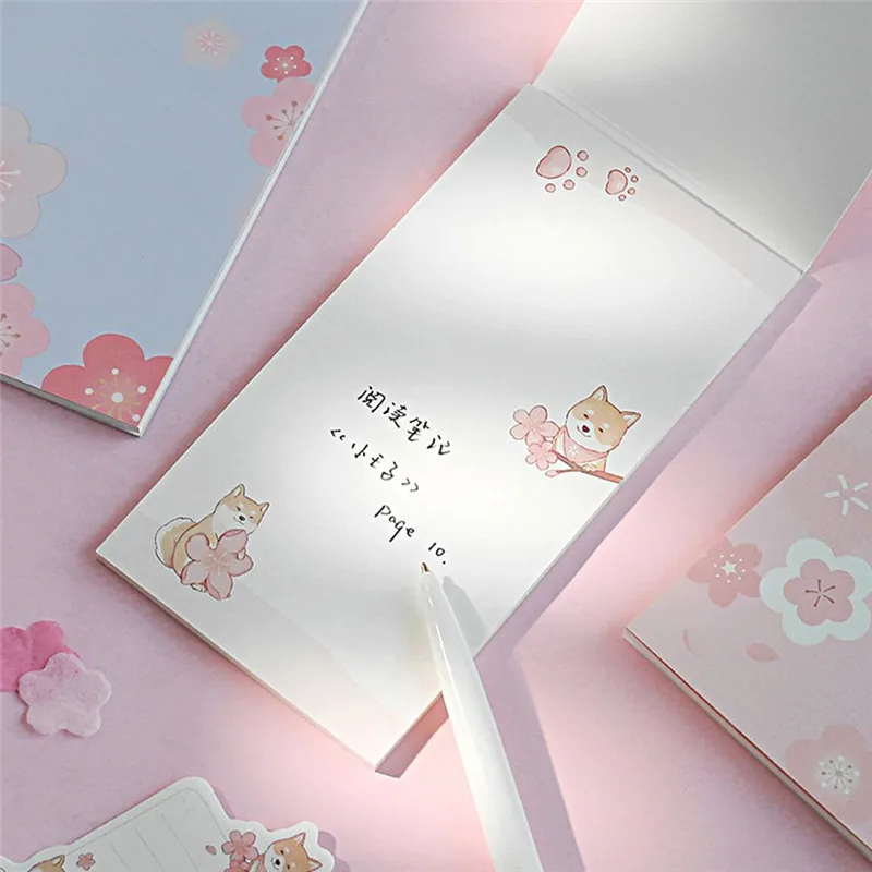 Новое поступление Sakura flower series note book Page еженедельные наклейки для дневника школьные принадлежности для девочек в подарок