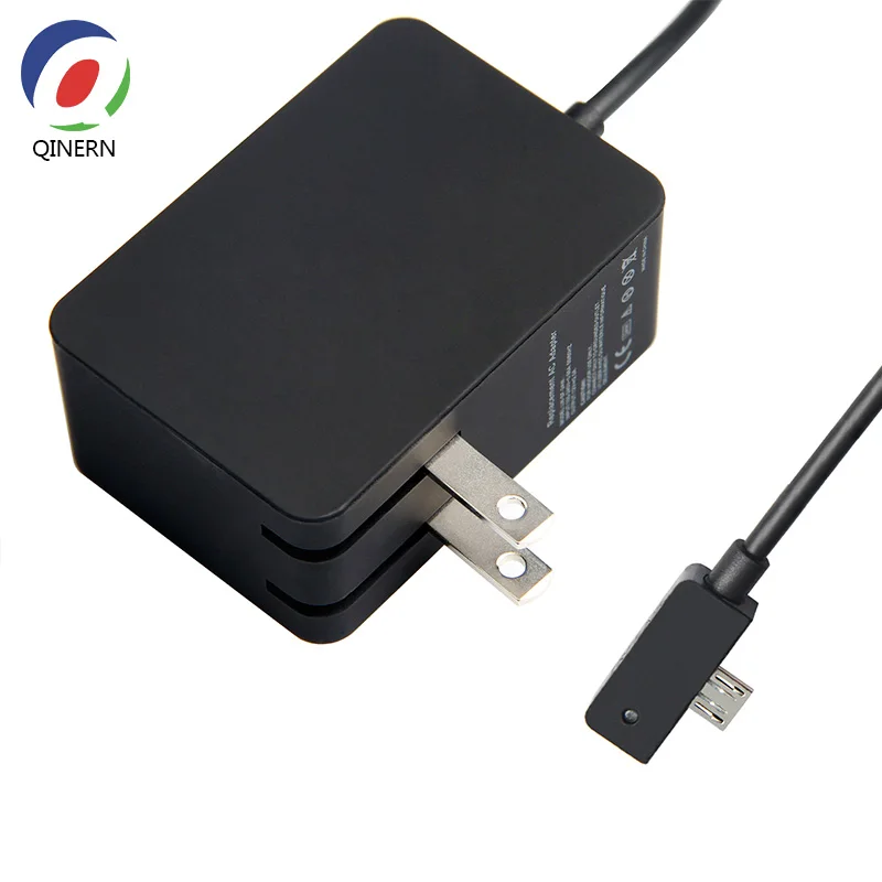 QINERN 5.2V 2.5A 13W Power Adapter Charger for Microsoft Surface 3 Tablet Laptop Adapter Power Supplies Pour Microsoft  EU US UK