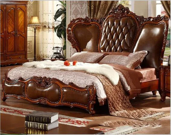 الحديثة الأمريكية الصلبة الخشب البلد نمط الأزياء نوم مجموعة الأثاث d1403