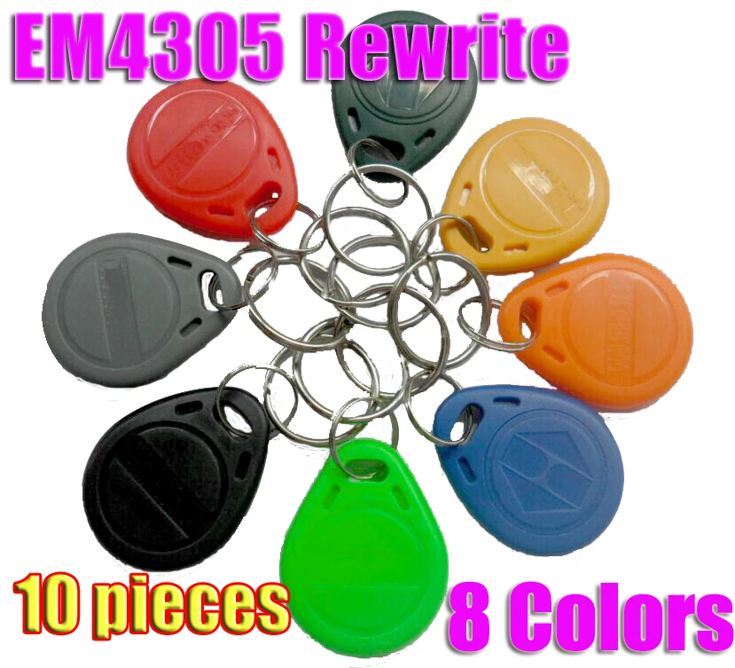 

10pcs/Lot EM4305 T5577 Rfid Tag Copy Cards Rewritable Writable 125Khz Tag Keyfobs Write Tag For Copy Machine